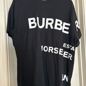 Burberry Black Graphic Men's Shirt